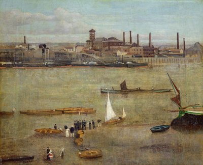 La fábrica de plumbago, Battersea de Walter Greaves