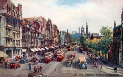 Calle Princes, Oeste, Edimburgo de Walter Henry Sweet