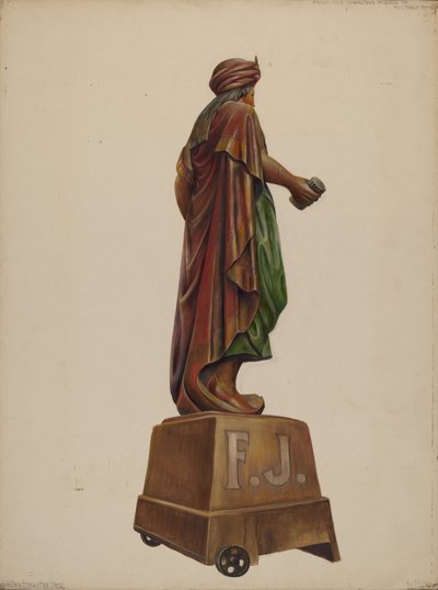 Figura de tienda de cigarros, c. 1937 de Walter Hochstrasser
