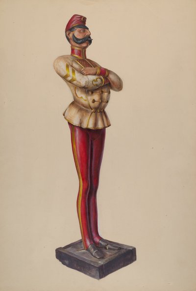 Figura de tienda de cigarros, c. 1937 de Walter Hochstrasser