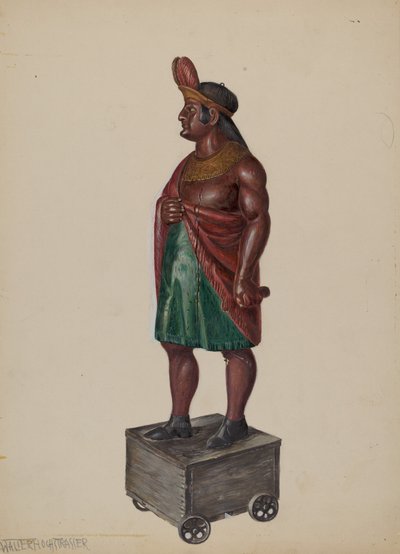 Indio de tienda de cigarros, c. 1936 de Walter Hochstrasser