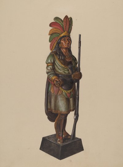 Indio de Tienda de Cigarros, c. 1936 de Walter Hochstrasser