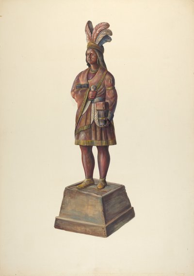 Indio de tienda de cigarros, c. 1937 de Walter Hochstrasser