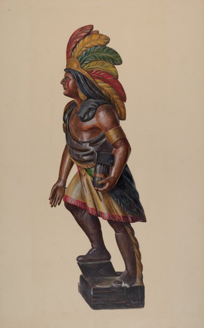Indio de tienda de cigarros, c. 1937 de Walter Hochstrasser