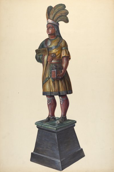 Indio de tienda de cigarros, c. 1937 de Walter Hochstrasser