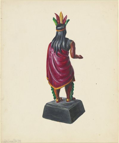 Indio de tienda de cigarros, c. 1937 de Walter Hochstrasser
