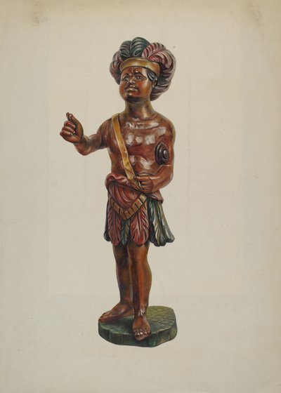 Indio de Tienda de Cigarros, c. 1940 de Walter Hochstrasser