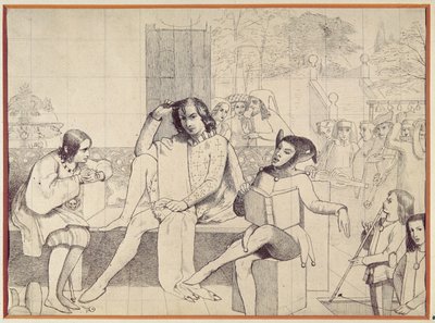 Noche de Reyes, c.1850 de Walter Howell Deverell