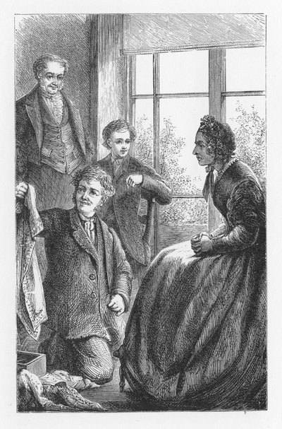 Escena de El molino del Floss de George Eliot, c1880 de Walter James Allen