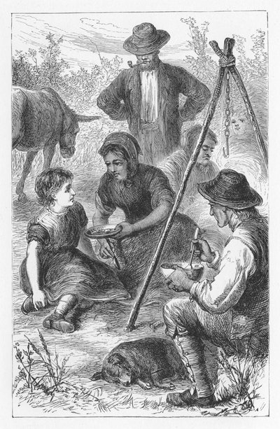 Escena de El molino del Floss de George Eliot de Walter James Allen