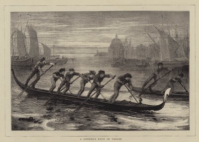 Una carrera de góndolas en Venecia de Walter Jenks Morgan