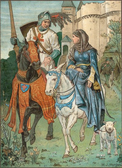 Una y el Caballero de la Cruz Roja de Walter Jenks Morgan