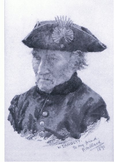 Un pensionista de Chelsea, de una fuente desconocida (litografía en color) de Walter Langley