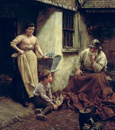 Una astilla del viejo tronco de Walter Langley