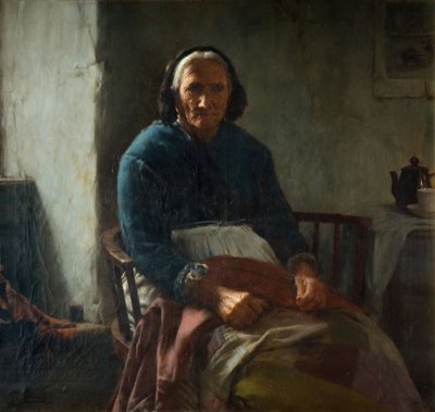 Una anciana de Cornualles de Walter Langley