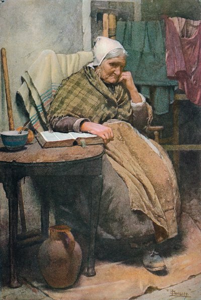 Una anciana de Cornualles, c. 1880, 1906 de Walter Langley