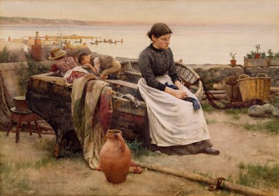 "Pero oh por el toque de una mano desaparecida", 1888 de Walter Langley