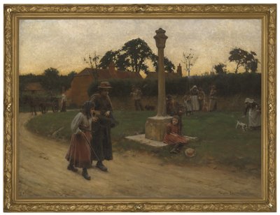 Músicos errantes (enmarcado) de Walter Langley