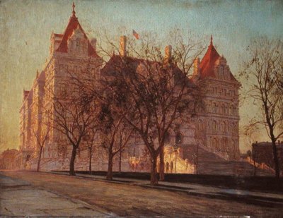 Edificio del Estado, Albany, Estado de Nueva York de Walter Launt Palmer
