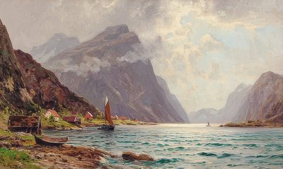 Paisaje de fiordo de Walter Moras