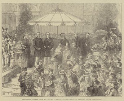 Exposición de Flores para Niños en los Jardines de la Sociedad de Horticultura Real, South Kensington de Walter Paget