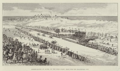 Carreras de Caballos en Accra, en la Costa de Oro, Carrera por la Copa Brandford de Walter Paget