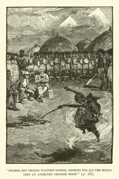 Ilustración para Las minas del rey Salomón de H. Rider Haggard de Walter Paget