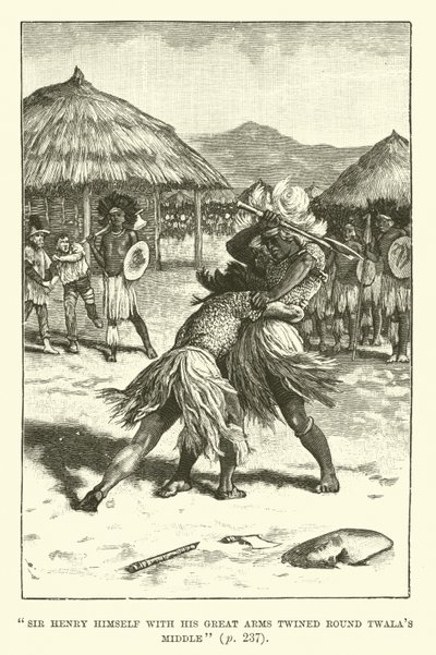 Ilustración para Las minas del rey Salomón de H. Rider Haggard de Walter Paget
