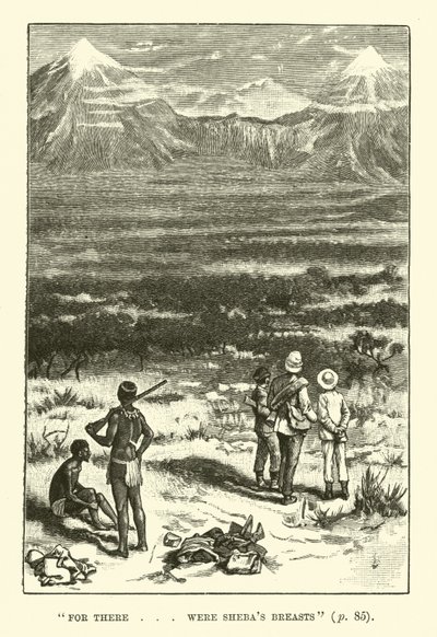 Ilustración para Las minas del rey Salomón de H. Rider Haggard de Walter Paget