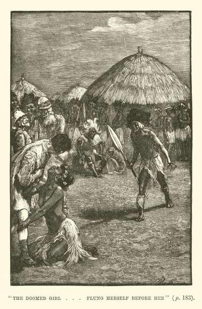 Ilustración para Las minas del rey Salomón de H. Rider Haggard de Walter Paget