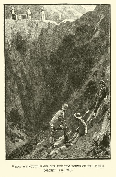 Ilustración para Las minas del rey Salomón de H. Rider Haggard de Walter Paget