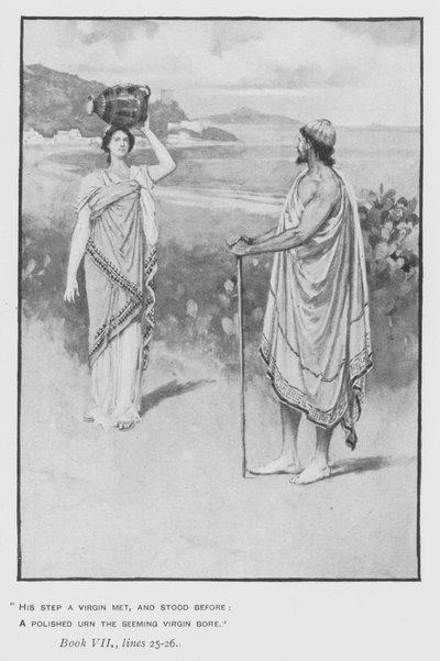 Ilustración para la Odisea de Homero de Pope de Walter Paget