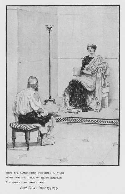 Ilustración para la Odisea de Homero de Pope de Walter Paget
