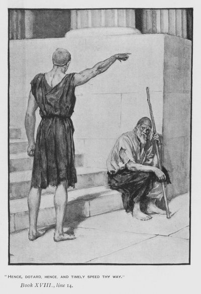 Ilustración para la Odisea de Homero de Pope de Walter Paget