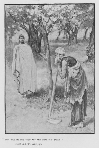 Ilustración para la Odisea de Homero de Pope de Walter Paget