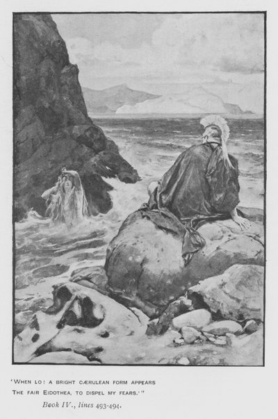 Ilustración para la Odisea de Homero de Pope de Walter Paget