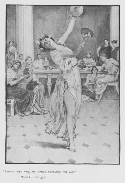 Ilustración para la Odisea de Homero de Pope de Walter Paget