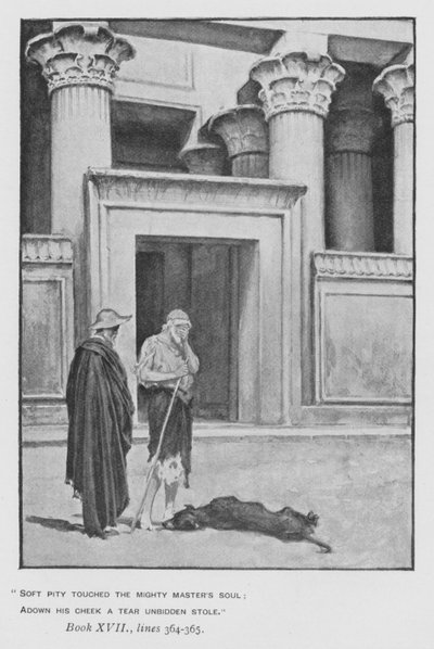 Ilustración para la Odisea de Homero de Pope (litografía) de Walter Paget
