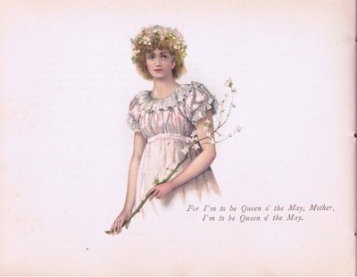 "Soy la Reina de Mayo, Madre", ilustración de Tennyson Pictures publicada por E P Dutton & Co, c.1900 de Walter Paget