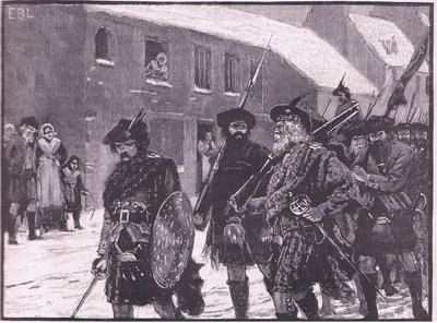 Retirada de los Highlanders AD 1716 de Walter Paget