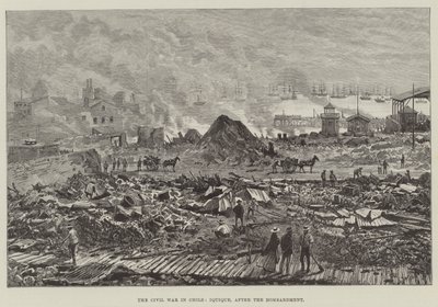 La Guerra Civil en Chile, Iquique, después del bombardeo de Walter Paget