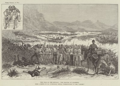 La guerra en Sudán, la batalla de Hasheen de Walter Paget