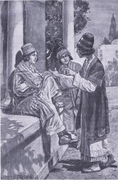 El juramento de tres camaradas, ilustración de My Magazine de Walter Paget