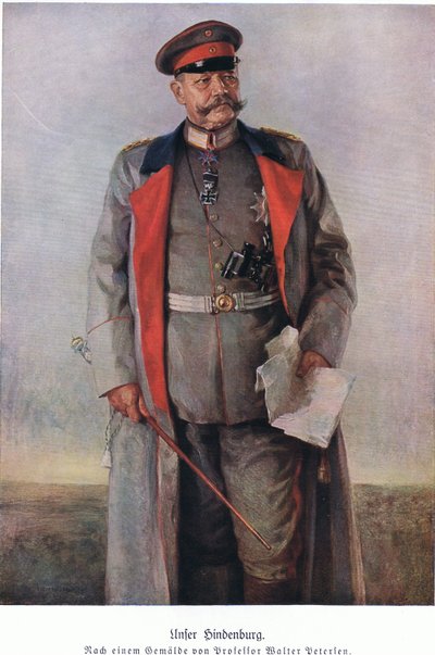 Hindenburg, de Hindenburg publicado por Daterlandijrcher Derlag & H Weller Berlin de Walter Petersen