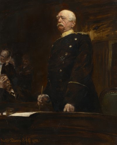 Retrato del Príncipe Bismarck en el Reichstag de Walter Petersen