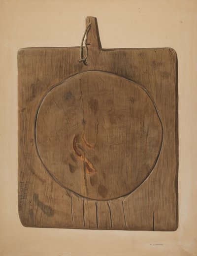 Tabla de drenaje de queso, 1935-1942 de Walter Praefke