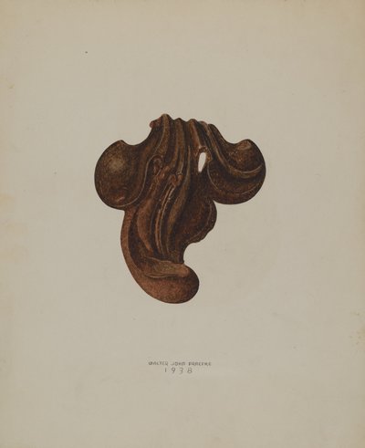 Hoja de hierro ornamental, 1938 de Walter Praefke