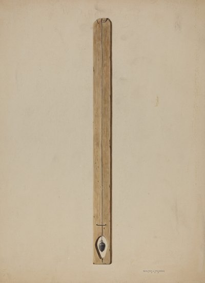 Plomada y tabla, 1939 de Walter Praefke