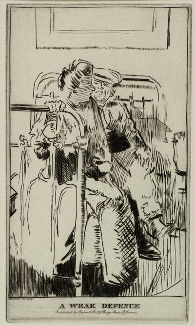 Una defensa débil, c.1911 de Walter Richard Sickert