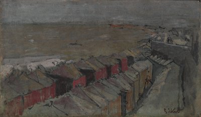 Casetas de baño, Dieppe, c.1890 de Walter Richard Sickert